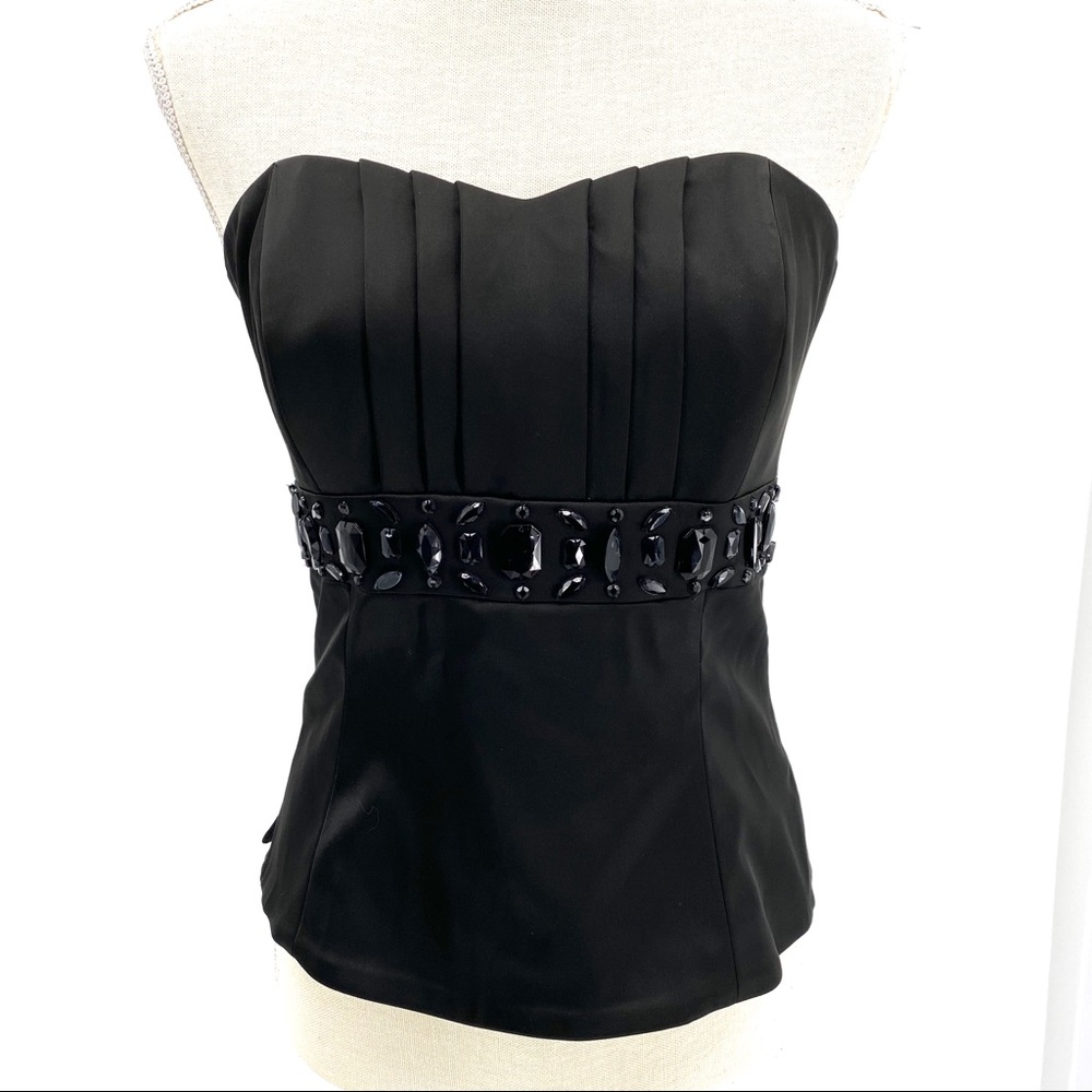 WHBM Black Strapless Tube top